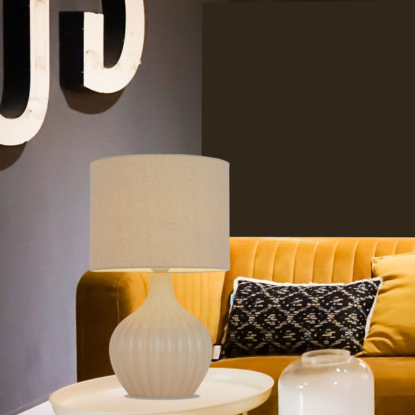 Telbix Nord Ceramic Table Lamp Cream