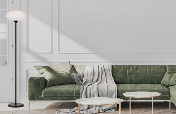 Telbix Nori Floor Lamp Black Opal Matt