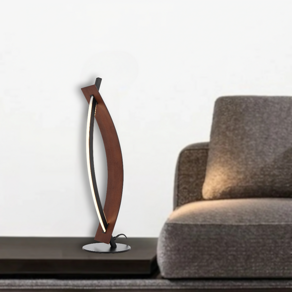 Telbix Norse Table Lamp Walnut