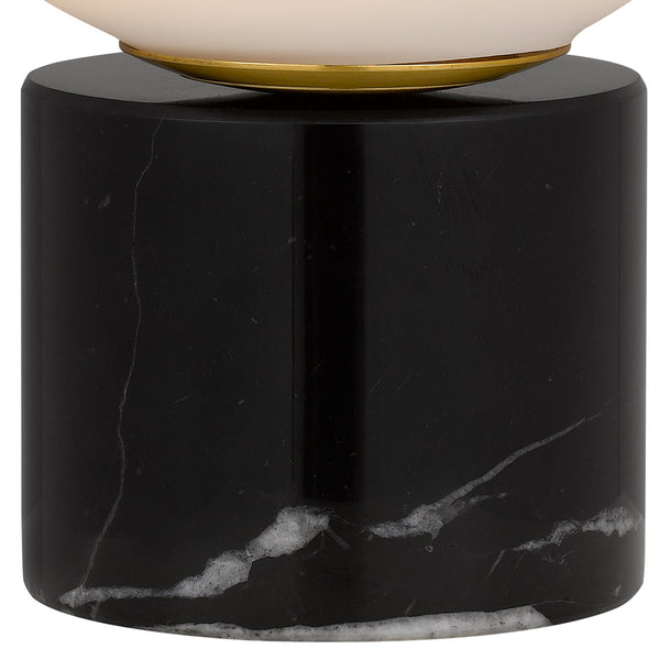 Telbix Novio Table Lamp Black Marble