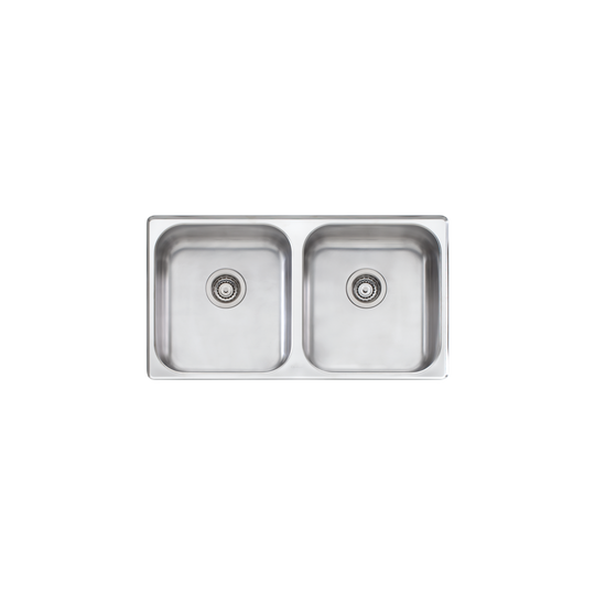 Nu-Petite Double Bowl Undermount Sink Stainless Steel