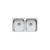 Oliveri Nu-Petite Double Bowl Undermount Sink Stainless Steel