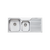 Oliveri Nu-Petite 1 And 3/4 Bowl Topmount Sink With Right Drainboard Stainless Steel