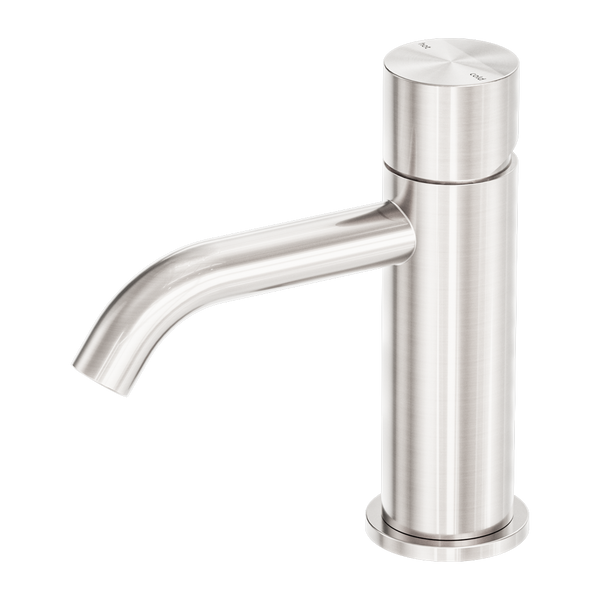 Nero Zen Basin Mixer Handless Brushed Nickel
