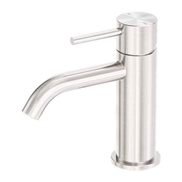 Nero Zen Basin Mixer Brushed Nickel
