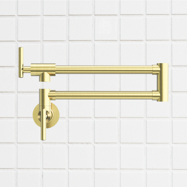 Nero Zen 316L Stainless Steel Pot Filler Brushed Gold