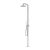 Nero Zen Outdoor Freestanding Shower Column Brushed Nickel