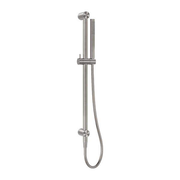 Nero Zen Shower Rail Brushed Nickel