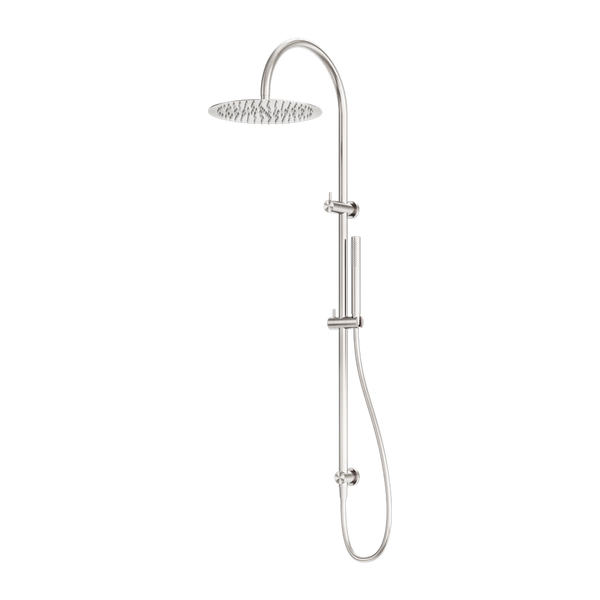 Nero Zen Twin Shower Brushed Nickel
