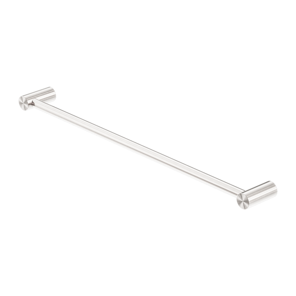 Nero Zen Single Towel Rail 600mm Brushed Nickel