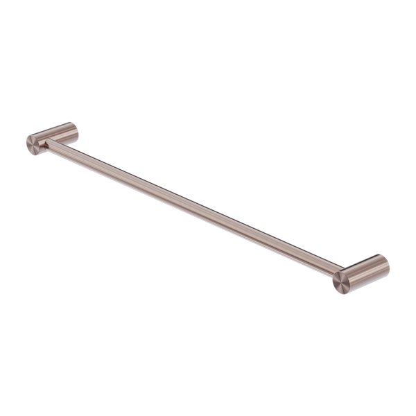 Nero Zen Single Towel Rail 800mm Brushed Bronze
