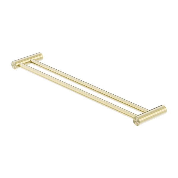Nero Zen Double Towel Rail 600mm Brushed Gold