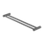Nero Zen Double Towel Rail 800mm Graphite