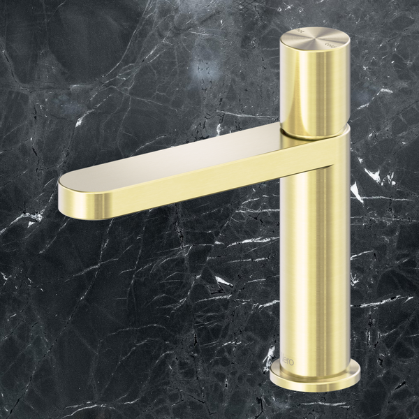 Nero Pure SS316L Basin Mixer Brushed Gold
