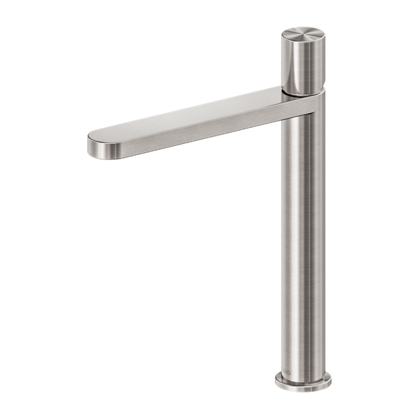 Nero Pure SS316L Tall Basin Mixer Brushed Nickel