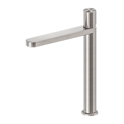 Nero Pure SS316L Tall Basin Mixer Brushed Nickel