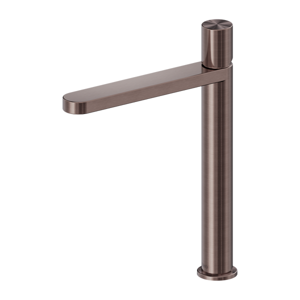 Nero Pure SS316L Tall Basin Mixer Brushed Bronze