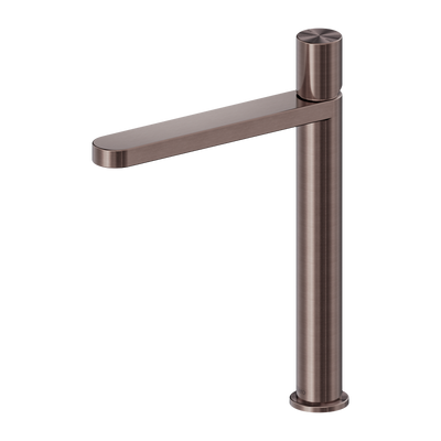 Nero Pure SS316L Tall Basin Mixer Brushed Bronze