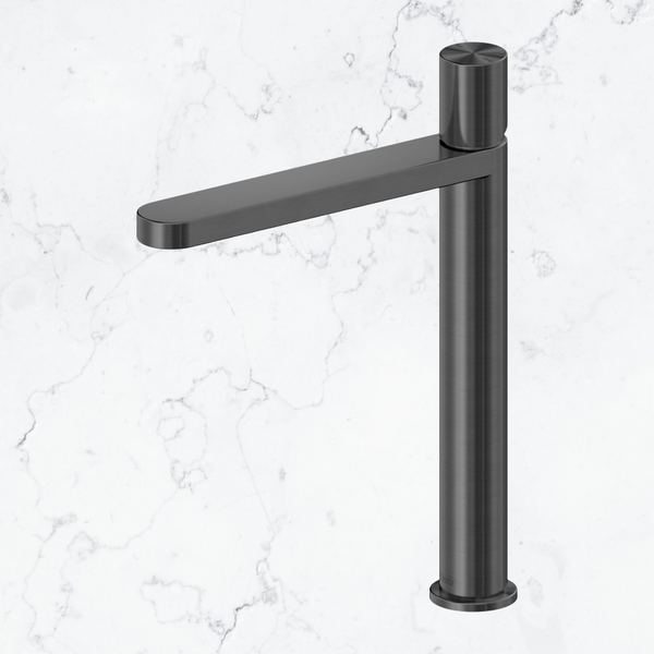 Nero Pure SS316L Tall Basin Mixer Graphite