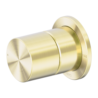 Nero Pure SS316L Progressive Shower Mixer Brushed Gold