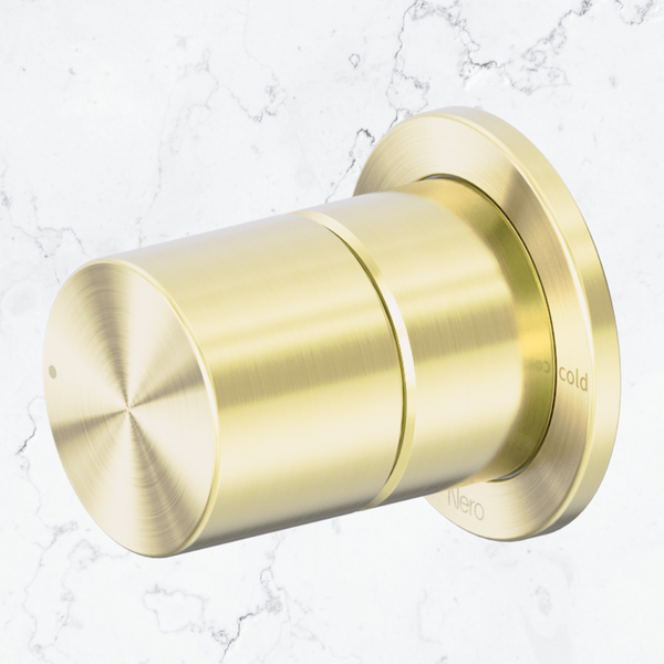 Nero Pure SS316L Progressive Shower Mixer Brushed Gold