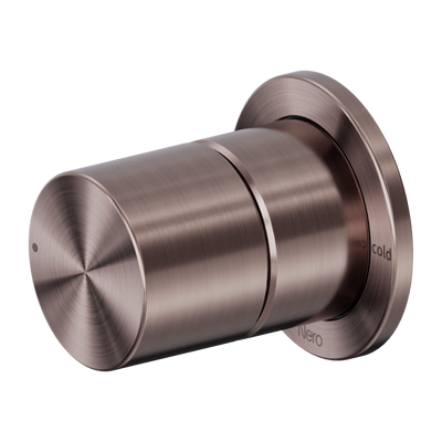 Nero Pure SS316L Progressive Shower Mixer Brushed Bronze