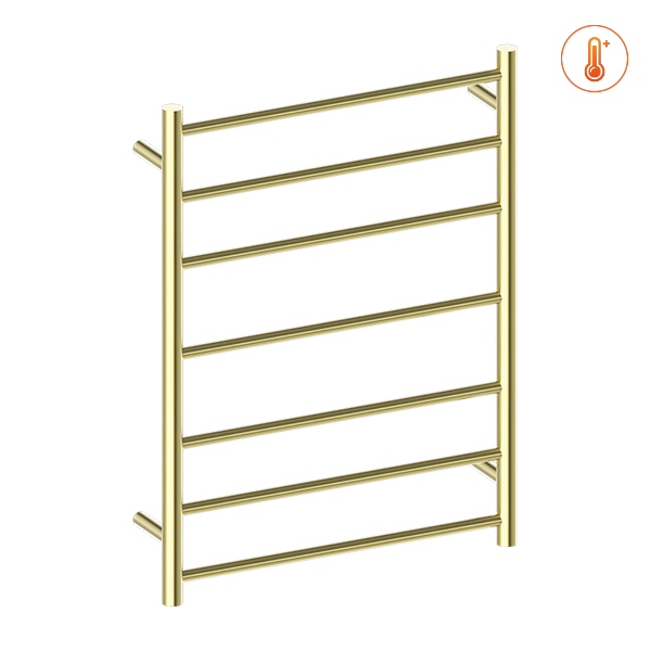 Nero Heated Towel Ladder Brushed Gold