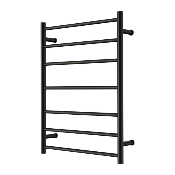 Nero Mecca 240V 7 Bar Heated Towel Ladder Matte Black