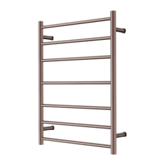 Nero Mecca 240V 7 Bar Heated Towel Ladder Brushed Bronze