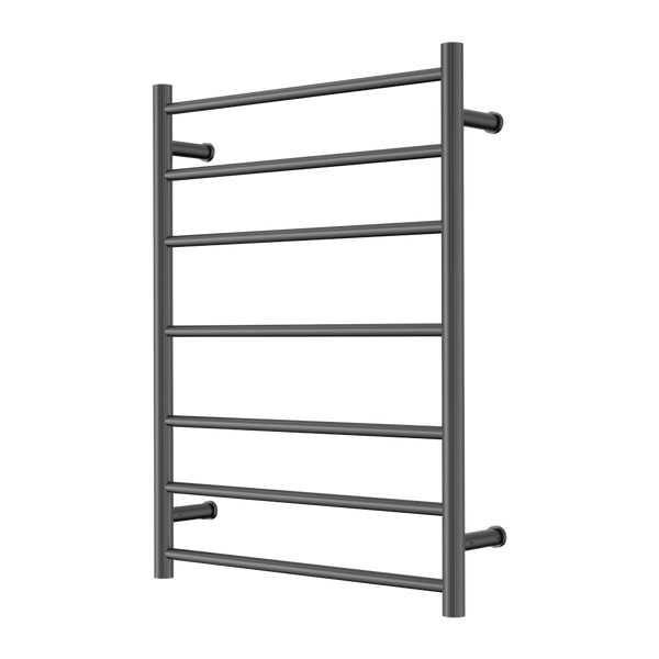 Nero Mecca 240V 7 Bar Heated Towel Ladder Gunmetal