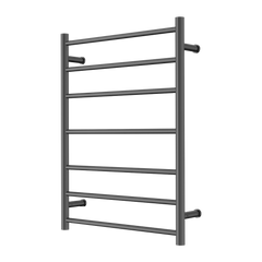 Nero Mecca 240V 7 Bar Heated Towel Ladder Graphite