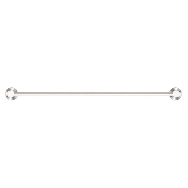 Nero Mecca Single Towel Rail 600mm Brushed Nickel