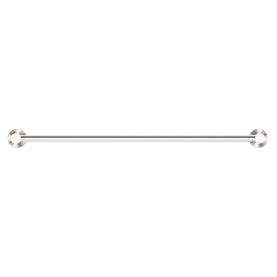 Mecca Single Towel Rail 600mm Brushed Nickel