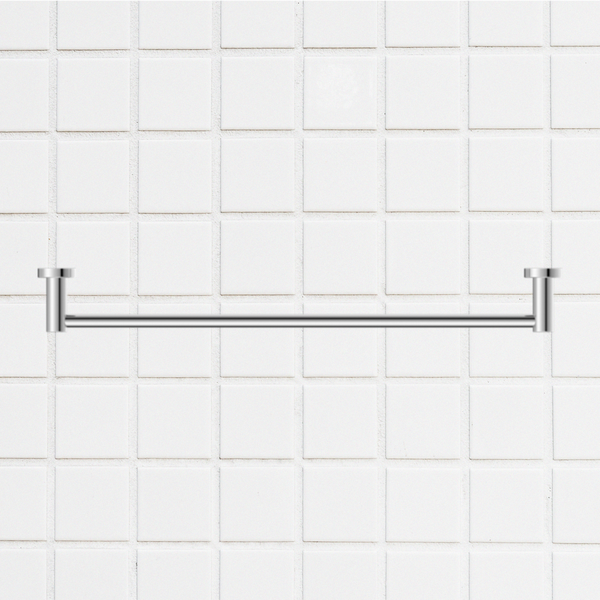 Nero Mecca Single Towel Rail 600mm Chrome