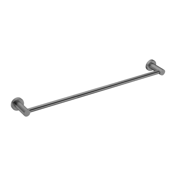 Nero Mecca Single Towel Rail 600mm Brushed Gunmetal
