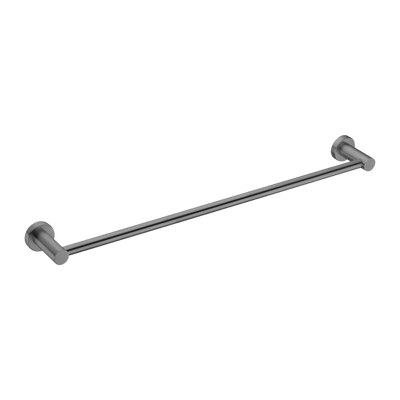 Mecca Single Towel Rail 600mm Brushed Gunmetal