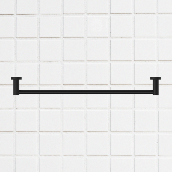 Nero Mecca Single Towel Rail 600mm Matte Black