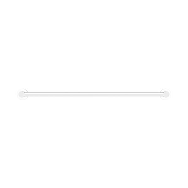 Nero Mecca Single Towel Rail 600mm Matte White