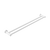 Nero Mecca Double Towel Rail 600mm Matte White
