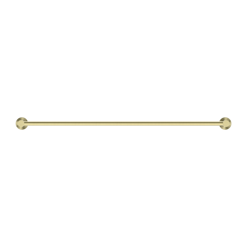 Mecca Single Towel Rail 800mm Brushed Gold