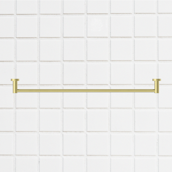 Nero Mecca Single Towel Rail 800mm Brushed Gold
