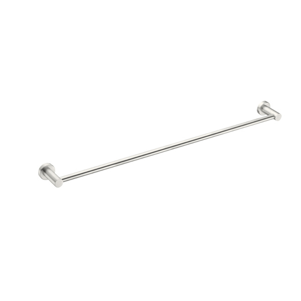 Nero Mecca Single Towel Rail 800mm Brushed Nickel