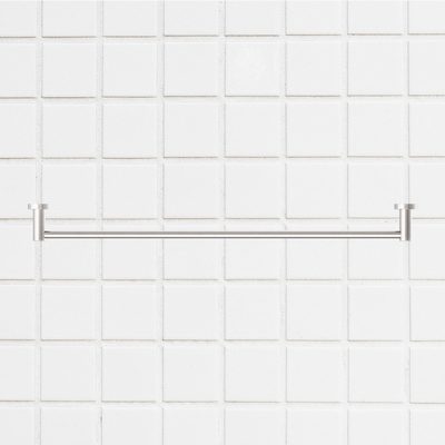 Mecca Single Towel Rail 800mm Brushed Nickel