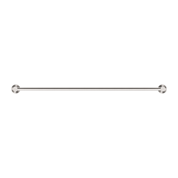 Nero Mecca Single Towel Rail 800mm Brushed Nickel