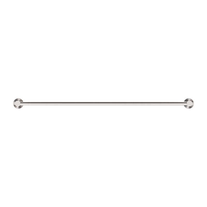 Mecca Single Towel Rail 800mm Brushed Nickel