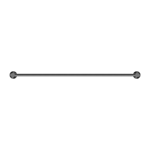 Nero Mecca Single Towel Rail 800mm Brushed Gunmetal