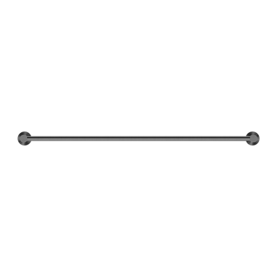 Mecca Single Towel Rail 800mm Brushed Gunmetal