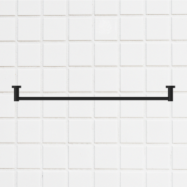 Nero Mecca Single Towel Rail 800mm Matte Black