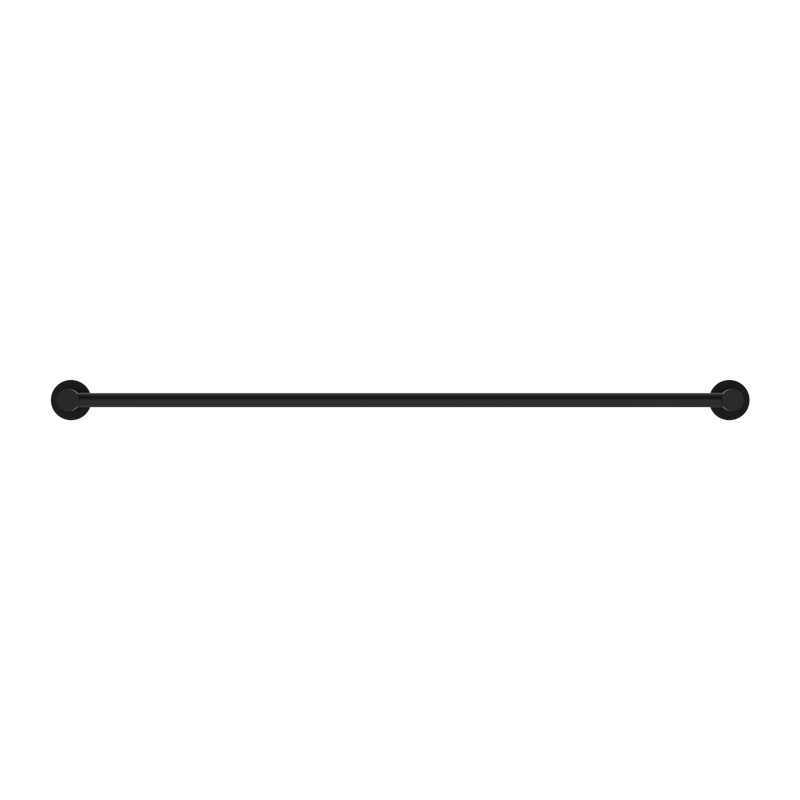 Mecca Single Towel Rail 800mm Matte Black