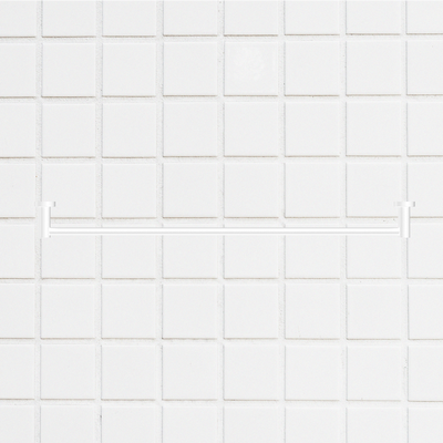 Mecca Single Towel Rail 800mm Matte White
